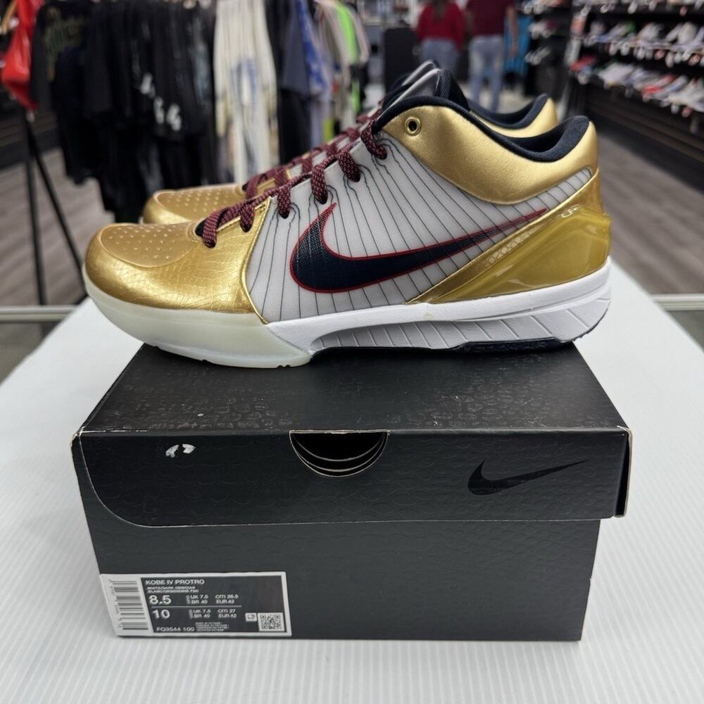 Size 8.5 - Nike Kobe 4 Protro Gold Medal FQ3544-100 2024